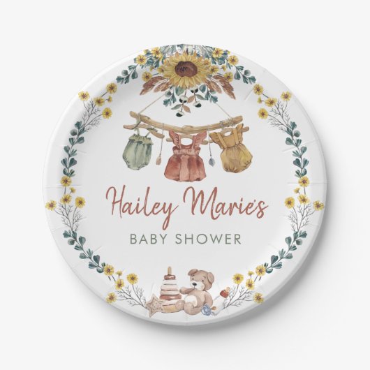 Boho Clothesline Paper Bord (Voorkant)