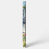 Boho Coastal Cliffs Wildflower Beach Art Samsung Galaxy Hoesje (Linkerkant)