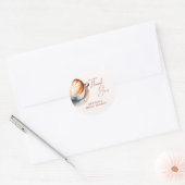 Boho Coffee Vrijgezellenfeest Ronde Sticker (Envelop)