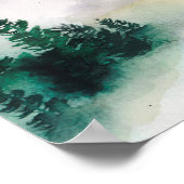 Boho Colorado berg bestemming welkom huwelijk Poster (Hoek)