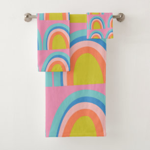 Boho coloré arc-en-ciel Motif lumineux Pastel Fun