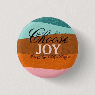 Boho Colorful Inspirerend, Positive Quote Button