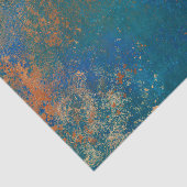 Boho Copper Blue Grunge Tissuepapier (Detail)