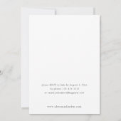 Boho Copper Pampas Beige Floral Rehearsal Dinner 2 Kaart (Achterkant)