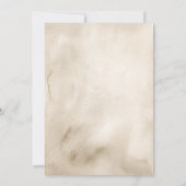 Boho Coquette Bow Wildflower repetitie diner Kaart (Achterkant)