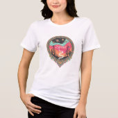 Boho Cosmic Desert Retro Tri-Blend Shirt (Voorkant)