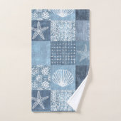 Boho Côtier Bleu (Serviette à main)