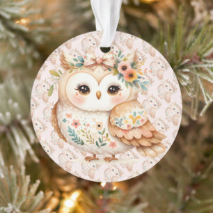 Boho Cottagecore Owl Floral Farmcore Charme