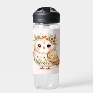 Boho Cottagecore Uil Floral Farmcore Charme Waterfles