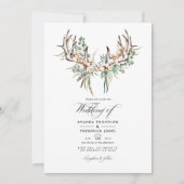 Boho Cotton en Eucalyptus Boho Wedding Photo Kaart (Voorkant)