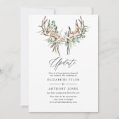 Boho Cotton en Eucalyptus Boho Wedding Update Kaart (Voorkant)