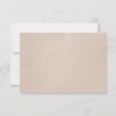 Boho Cotton Wedding RSVP Kaartje (Achterkant)