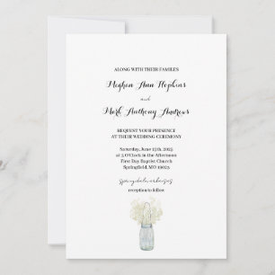 Boho Country Chic Huwelijksuitnodiging Kaart