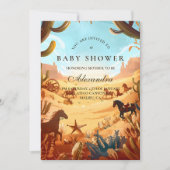 Boho Country Western Baby Shower Kaart (Voorkant)