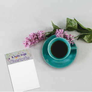 Boho Country wildflower waterverf grijs Briefpapier