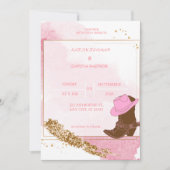 Boho Cowboy Botte Faire-part de mariage de l'Ouest (Devant)