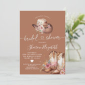 Boho Cowgirl Boots nuptiale douche Invitation (Debout devant)