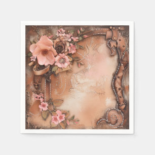Boho Cowgirl Western Bloemen Trouwservetten Servet