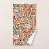 Boho Crazy Quilt Bad Handdoek (Handdoek)