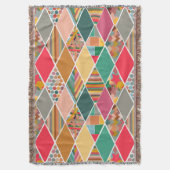 Boho Crazy Quilt Deken (Voorkant Verticaal)