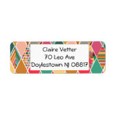 Boho Crazy Quilt Label (Voorkant)