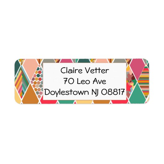 Boho Crazy Quilt Label (Voorkant)