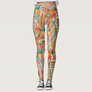 Boho Crazy Quilt Leggings