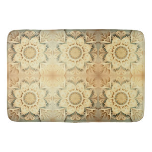 Boho Cream Swirl Hearts Design Mat