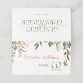  Boho Creme Roos bruiloft (Buitenkant ongevouwen)