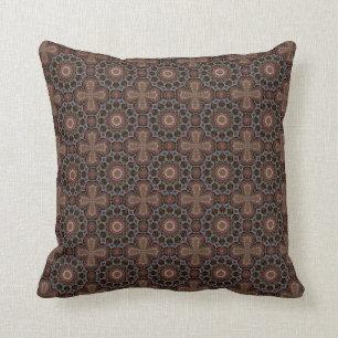 Boho Cross Batik Organic Pattern Cushions Kussen