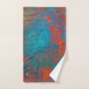 Boho Cuivre Bleu Orange Rouge Grunge