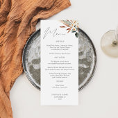 Boho Cuivre & Floral Beige Menu
