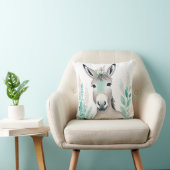 Boho Cute Donkey Coussin Pastel Green (Chaise)