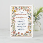 Boho Cute Ghosts Wedding Invitation (Debout devant)
