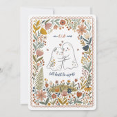 Boho Cute Ghosts Wedding Invitation (Dos)
