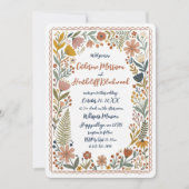 Boho Cute Ghosts Wedding Invitation (Devant)