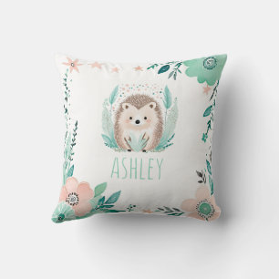 Boho Cute Hérisson Coussin Pastel Green