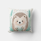 Boho Cute Hérisson Coussin Pastel Green (Recto)