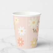 Boho Daisy Baby Onederful 1e verjaardagsfeestje Papieren Bekers (Rechts)