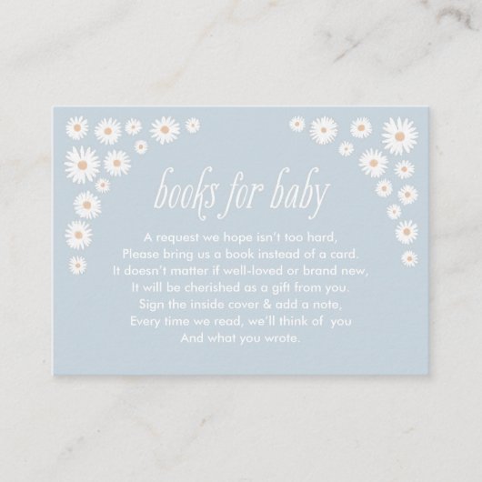 Boho Daisy Baby shower Enclosure Card Informatiekaartje (Voorkant)