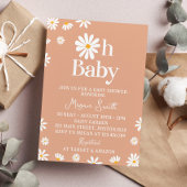 Boho Daisy Baby shower Uitnodiging