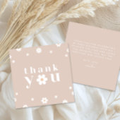 Boho Daisy bedankje Bedankkaart
