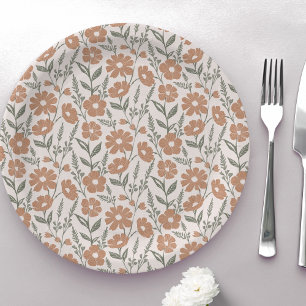 Boho Daisy Bloemen Papieren Bordje
