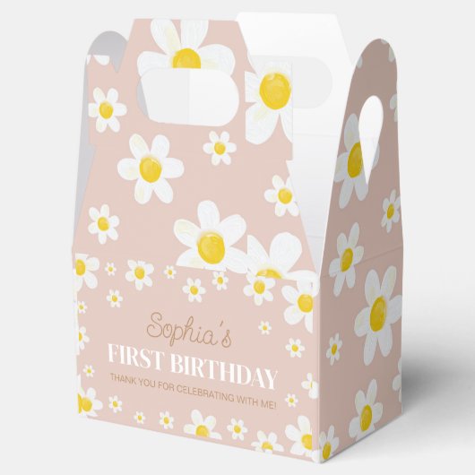 Boho Daisy Bloom Girl Birthday Ballotins (Ouvert)