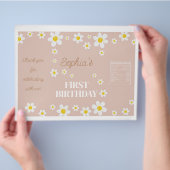 Boho Daisy Bloom Girl Verjaardag Chip Bag Wrapper Flyer (Hand)