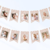 Boho Daisy eerste verjaardag foto banner