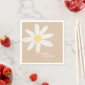 Boho Daisy Floral Napkins Servet (Insitu)
