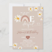 Boho Daisy Flowers is niet zo nederig op de verjaa Kaart (Voorkant)