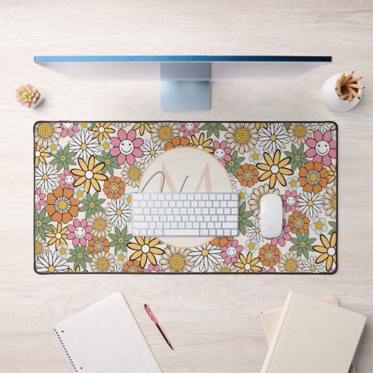 Boho Daisy Flowers les années 70 Floral Super (Bureau 1)