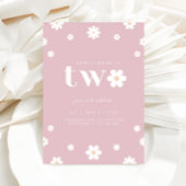 Boho Daisy Invitation du deuxième anniversaire